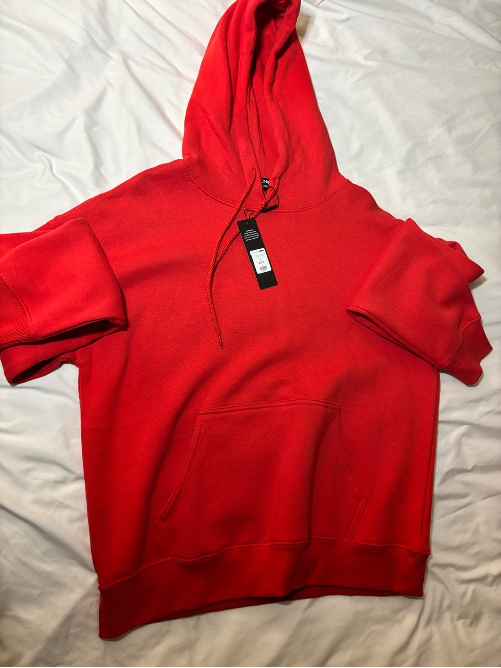 Fashion Nova Red Hooded Sweatshirt